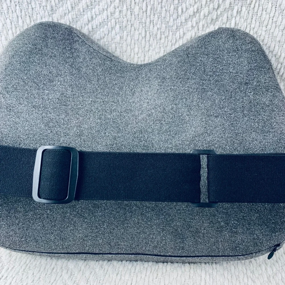 Sutera Lumbar Support Pillow Unisex OS Gray Memory Foam Ergonomic Back Cushion‎